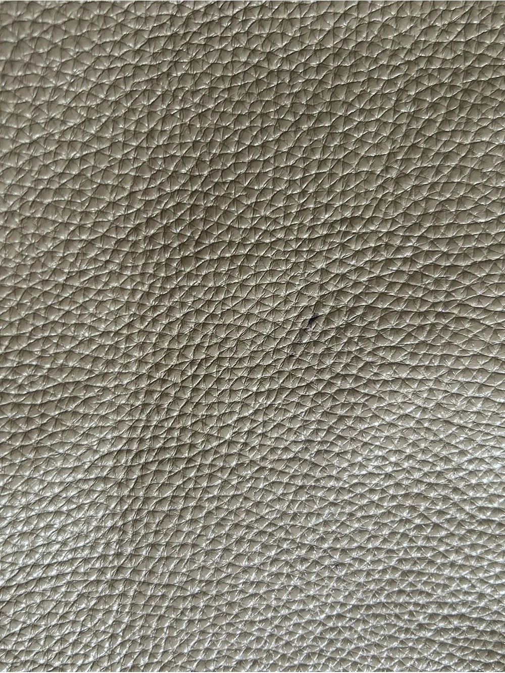 Michael Kors Taupe Leather Tote with Cream Straps